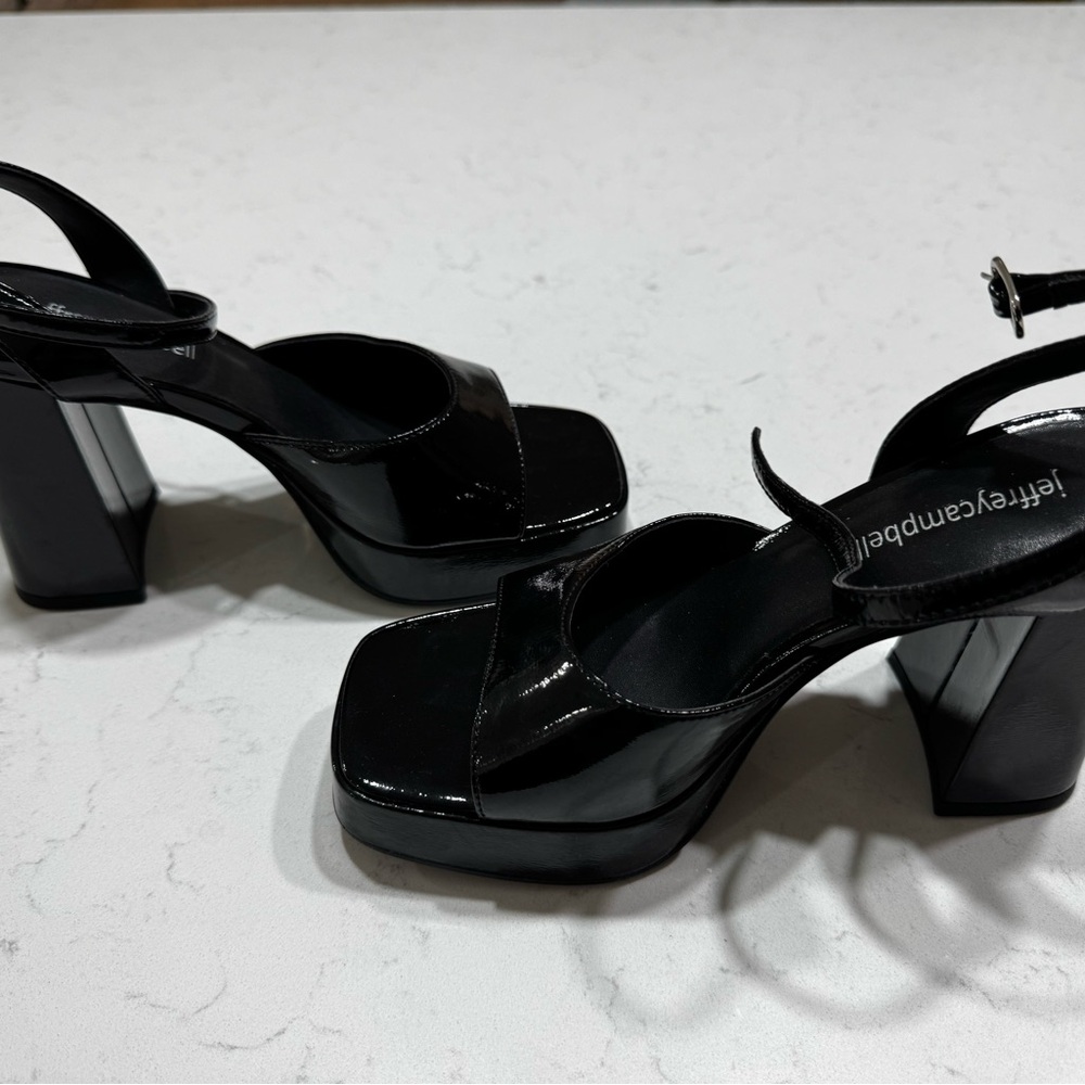 Jeffrey Campbell Black Patent Leather Heels